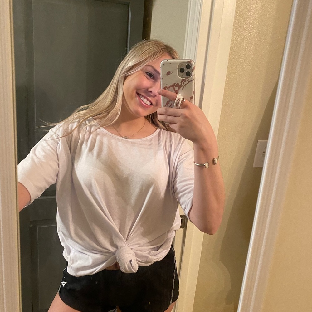 Oversized white shirt